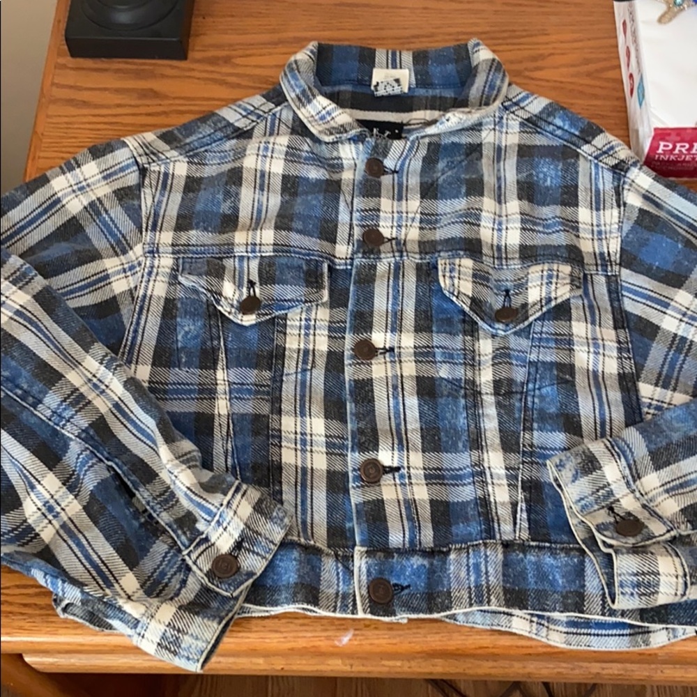 vintage plaid jacket